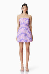 Vonni Party Mini Dress in Purple