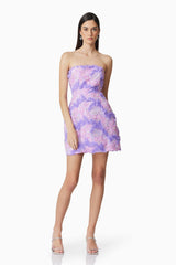 Vonni Party Mini Dress in Purple