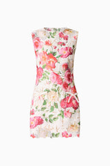 Roselle Shift Mini Dress Pink Floral
