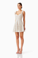 Cali Corset Mini Dress in White