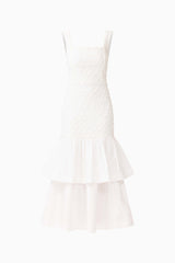 Alexandra Tiered Gown in White