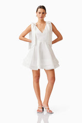 Kalani Mini Dress in White