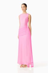Amelina Sash Gown in Pink