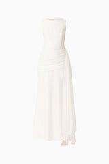 Amelina Sash Gown in White