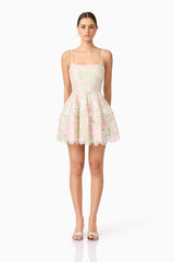Indria Mini Dress in Floral
