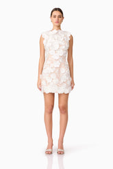 Yvette 3D Dress In White