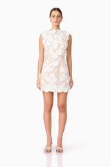 Yvette 3D Dress In White
