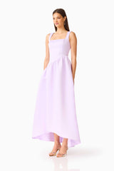 Ruelle A-Line Maxi Dress in Purple