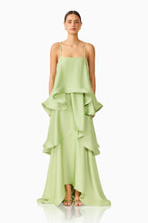 Tilly Tiered Maxi Dress in Sage Green
