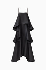 Tilly Tiered Maxi Dress in Black