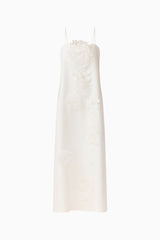 Gemma Floral Maxi Dress in White