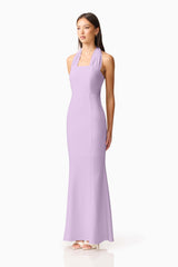 Mira Halter Gown in Purple