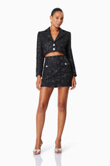 Adeline Mini Two Piece Set In Black