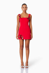 Emma Eventwear Mini Dress In Red