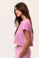 Rubin Ditsy Floral Cropped Tee - POLAROID ROSE