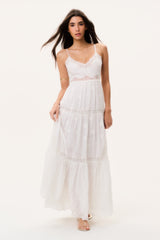 Espa Lace-Trimmed Maxi Dress