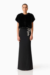 Lucyna Short Sleeve Bolero in Black