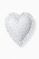 Atlantic Shore Ruffle Heart Pillow