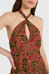 Samara Maxi Dress in Evening Rose