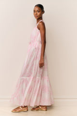 Hale Cotton Toile Print Cover-Up Dress