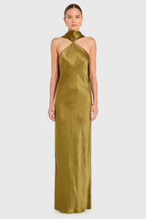 Ashton Maxi in Satin