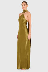 Ashton Maxi in Satin