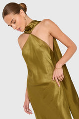 Ashton Maxi in Satin