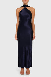 Ashton Maxi in Satin