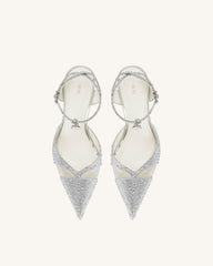 Haidi Artificial Crystal Pumps - Silver