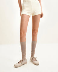 Caitlin Lace-up Ballerina Sneakers - Beige
