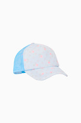 Joni Printed Trucker Hat - CHAPPARAL BLUE
