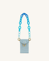 Mya Gradient Acrylic Chain Strap - Blue