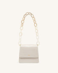 Mya Gradient Acrylic Chain Strap - Ivory