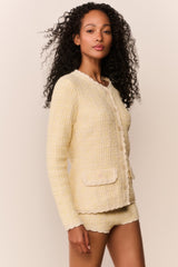 Gaililee Knit Tweed Cardigan