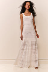 Solenne Fine Pointelle Maxi Dress