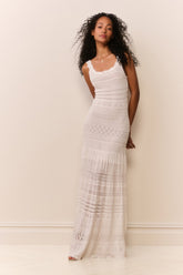 Solenne Fine Pointelle Maxi Dress