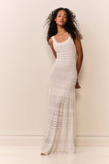 Solenne Fine Pointelle Maxi Dress