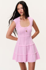 Laighton Stretch Pointelle Mini Dress