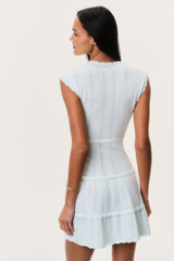 Laighton Stretch Pointelle Mini Dress - DUSTY LAGOON