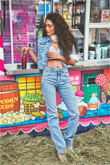 Wrangler x LoveShackFancy Light Wash Cowboy Cut