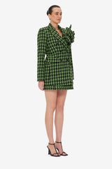 Jazlyn Tweed Blazer - Houndstooth