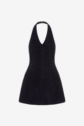Jessie Halterneck Mini Dress - Ebony
