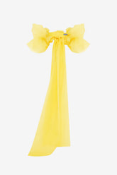 Leonora Organza Puff Sleeve Cape - Sunshine