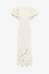 Lucinda Velvet Maxi Dress - Snow