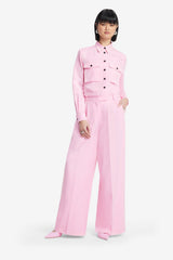 Elisha Wide Leg Pants - Baby Pink