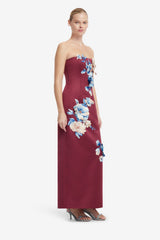 Rayna Embroidered Maxi Dress - Cosmos Print