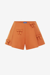 Abby Bow Shorts - Ochre