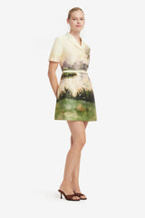 Brigitte Mini Dress - Serene Print