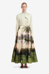 Elina Maxi Skirt - Serene Print
