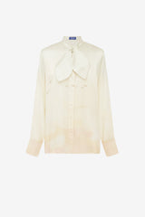 Cora Bow Blouse - Serene Print
